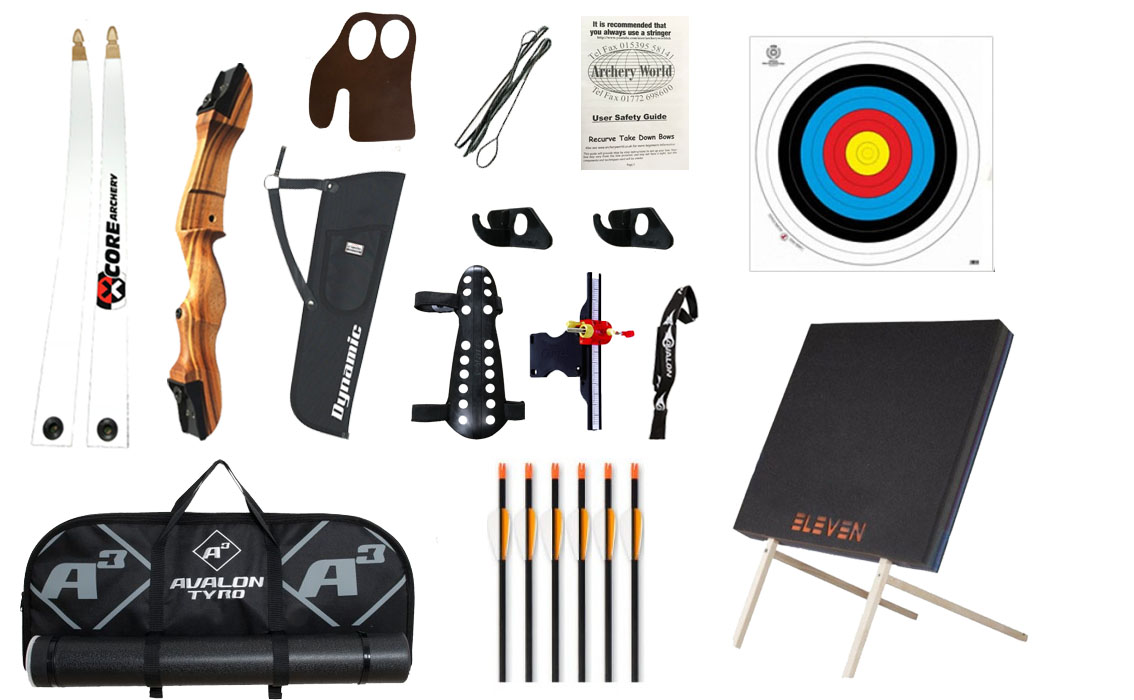 Kit 1C Recurve Archery Set Youth/Lady